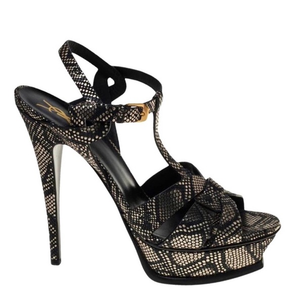 YSL Python Tribute Sandals - Picture 2 of 14